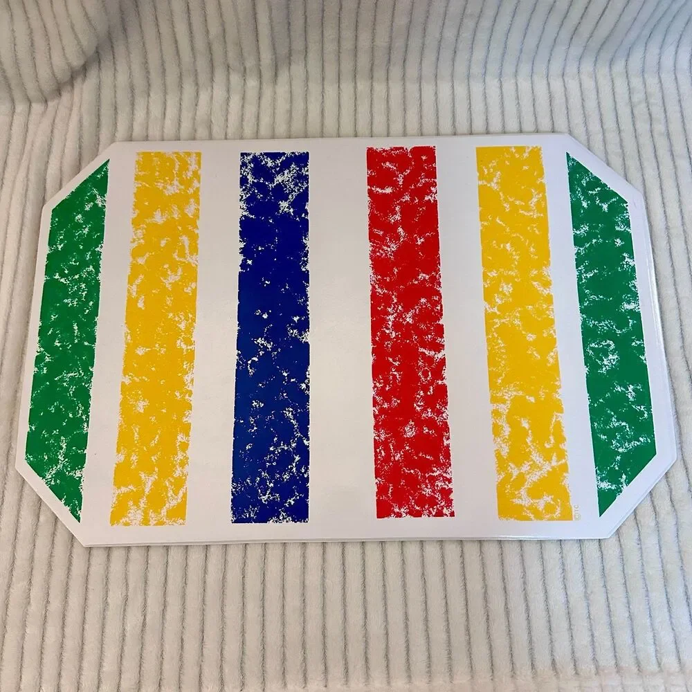 Target Summer 2011 Vibrant Striped Melamine Plates and Tumblers with placemats